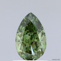 1.01 Carats Lab Grown Diamond Loose Fancy Vivid Green, SI1 | $2,300 Estimated Retail Value (UGL & IGI Certs) at PristineAuction.com
