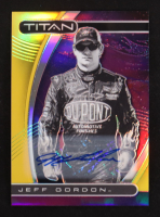 Jeff Gordon 2021 Panini Chronicles Titan Autographs Gold #14 #05/10 at PristineAuction.com