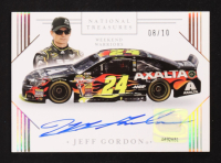 Jeff Gordon 2021 Panini National Treasures Weekend Warriors Autographs Holo Gold #2 #08/10 at PristineAuction.com
