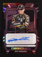Jeff Gordon 2021 Panini Chronicles Obsidian Signatures Electric Etch Pink #27 #09/10 at PristineAuction.com