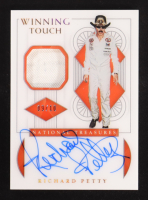 Richard Petty 2021 Panini National Treasures Winning Touch Material Autographs Holo Gold #10 #09/10 at PristineAuction.com