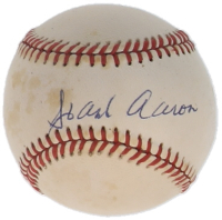 Hank Aaron Signed ONL Baseball (PSA) at PristineAuction.com