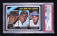 Willie Mays / Willie McCovey / Billy Williams 1966 Topps #217 / NL Home Run Leaders (PSA 4) at PristineAuction.com
