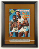 1983 Original Michael Jordan Rookie First Issue Full "Sports Illustrated" Magazine with Custom Framed Magazine Display with Title Plaque at PristineAuction.com