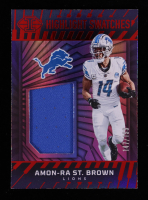 Amon-Ra St. Brown 2024 Panini Illusions Highlight Swatches Red #12 #147/199 at PristineAuction.com