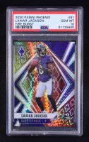Lamar Jackson 2020 Panini Phoenix Fire Burst #61 (PSA 10) at PristineAuction.com