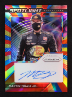 Martin Truex Jr. 2021 Panini Prizm Spotlight Signatures Prizms Rainbow #9 #18/24 at PristineAuction.com