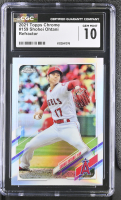 Shohei Ohtani 2021 Topps Chrome Refractor #159 (CGC 10) at PristineAuction.com