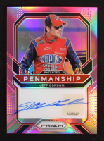 Jeff Gordon 2021 Panini Prizm Patented Penmanship Prizms Pink #1 #12/25 at PristineAuction.com