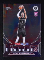 Victor Wembanyama 2023-24 Hoops Premium Stock Hoopla #5 RC at PristineAuction.com