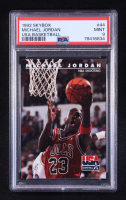 Michael Jordan 1992 SkyBox USA #44 / NBA Shooting (PSA 9) at PristineAuction.com