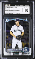 Kade Anderson 2025 Bowman Draft Chrome #BDC-3 RC (CGC 10) at PristineAuction.com