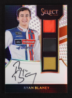 Ryan Blaney 2017 Select Signature Swatches Triple Prizms White #23 #20/50 at PristineAuction.com