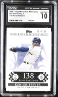 Ken Griffey Jr. 2008 Topps Moments & Milestones #33 #085/150 (CGC 10) at PristineAuction.com