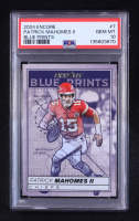 Patrick Mahomes II 2024 Panini Encore Blue Prints #7 (PSA 10) at PristineAuction.com