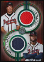 Chipper Jones / Ronald Acuna Jr. 2025 Topps Tribute Dual Player Relics Green #TPDRJA #60/99 at PristineAuction.com