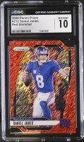 Daniel Jones 2024 Panini Prizm Red Shimmer #212 #12/35 (CGC 10) at PristineAuction.com