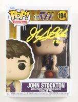 John Stockton Signed Utah Jazz #194 Funko Pop! Vinyl Figure (Beckett) at PristineAuction.com