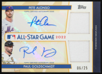 Pete Alonso / Paul Goldschmidt 2022 Topps Update All Star Stitches Dual Autographs #ASDAAG #06/25 at PristineAuction.com