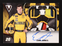Erik Jones 2019 Panini Victory Lane Triple Swatch Signatures Red #7 #12/25 at PristineAuction.com