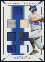 Pete Alonso 2019 Panini National Treasures Game Gear Sevens #7 #91/99 at PristineAuction.com
