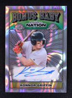Konnor Griffin 2025 Leaf Baseball Nation Bonus Baby Autographs Silver Lava #BAKG1 #13/15 RC at PristineAuction.com