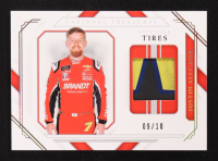 Justin Allgaier 2021 Panini National Treasures Race Used Tires Prime #21 #09/10 at PristineAuction.com