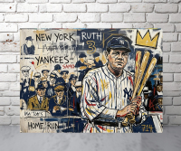 Richard Gene Barbera Signed "Crown - Babe II" 2026 9x12 Original Art Canvas (Barbera) at PristineAuction.com