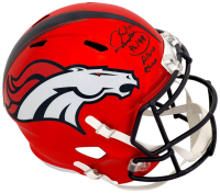 Karl Mecklenburg Signed Broncos Full-Size Flash Alternate Speed Helmet Inscribed "Albino Rhino" (Schwartz) at PristineAuction.com