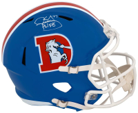 Karl Mecklenburg Signed Broncos Full-Size Throwback Alternate Speed Helmet (Schwartz) at PristineAuction.com
