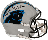 Muhsin Muhammad Signed Panthers Full-Size Speed Helmet Inscribed "2x Pro Bowl" (Schwartz) at PristineAuction.com