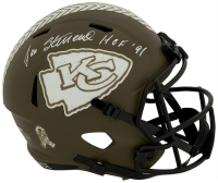 Jan Stenerud Signed Chiefs Full-Size Salute to Service Alternate Speed Helmet Inscribed "HOF 91" (Schwartz) at PristineAuction.com