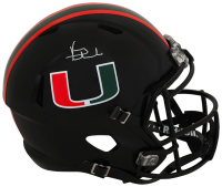 Vinny Testaverde Signed Miami Hurricanes Full-Size Alternate Speed Helmet (Schwartz) at PristineAuction.com