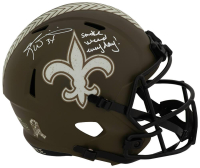 Ricky Williams Signed Saints Full-Size Salute to Service Alternate Speed Helmet Inscribed "Smoke Weed Everyday!" (Schwartz) at PristineAuction.com