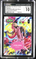 Lionel Messi 2025 Wild Card SPLAT Yamal Rainbow Background 5 Island #SBRBW05-LM5 #1/1 (CGC 10) at PristineAuction.com