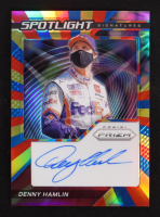 Denny Hamlin 2021 Panini Prizm Spotlight Signatures Prizms Rainbow #5 #21/24 at PristineAuction.com
