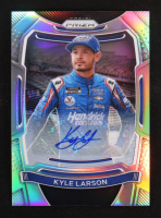 Kyle Larson 2021 Panini Prizm Silver Prizm Signatures #4 at PristineAuction.com