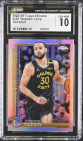Stephen Curry 2025-26 Topps Chrome Refractor #201 (CGC 10) at PristineAuction.com