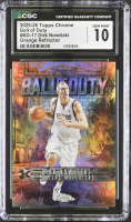 Dirk Nowitzki 2025-26 Topps Chrome Ball Of Duty Orange Refractor #BD-17 #24/25 (CGC 10) at PristineAuction.com
