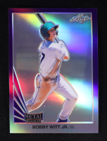 Bobby Witt Jr. 2020 Leaf Metal Rookie Purple Pre-Production Proof #NNO #1/1 RC at PristineAuction.com