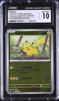 Pikachu 2023 Pokemon Card Game Scarlet & Violet 151 Enhanced Expansion Poke Ball Japanese #025 Reverse Holo (CGC 10) at PristineAuction.com