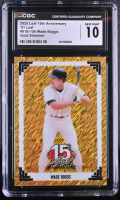 Wade Boggs 2025 Leaf 15th Anniversary '91 Leaf Gold Shimmer #91B-156 #1/1 (CGC 10) at PristineAuction.com