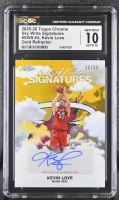 Kevin Love 2025-26 Topps Chrome Sky Write Signatures Gold Refractor #SWS-KL #30/50 (CGC 10 | Auto 10) at PristineAuction.com