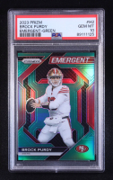 Brock Purdy 2023 Panini Prizm Emergent Prizms Green #2 (PSA 10) at PristineAuction.com