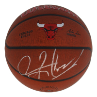 Dennis Rodman Signed Bulls Logo Basketball (Schwartz) at PristineAuction.com