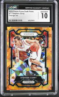 Stephen Curry 2024 Panini Prizm Draft Picks Orange Ice #77 (CGC 10) at PristineAuction.com