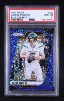 Aaron Rodgers 2024 Panini Prizm Prizms Blue Sparkle #222 #70/96 (PSA 10) at PristineAuction.com
