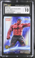 Red Hulk 2025 Topps Marvel Studios Chrome Rainbow Refractor #171 (CGC 10) at PristineAuction.com