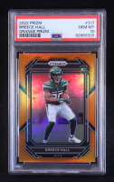 Breece Hall 2022 Panini Prizm Prizms Orange #317 RC #173/249 (PSA 10) at PristineAuction.com