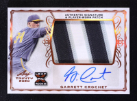 Garrett Crochet 2020 Leaf Trinity Bronze Foil Patch Autographs #PAGC1 RC at PristineAuction.com